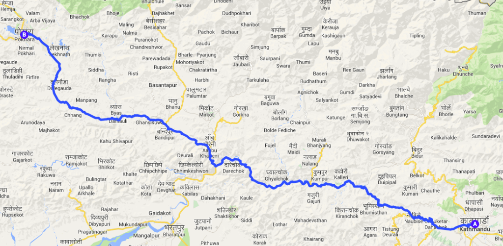 nepal itinerario
