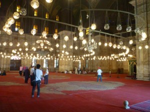 L'interno della Moschea di Alabastro